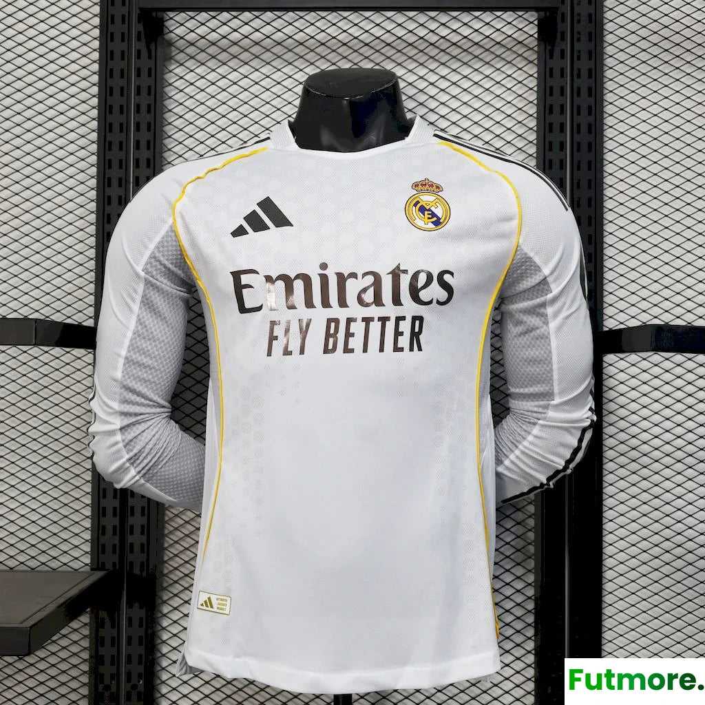 25/26 REAL MADRID HOME LONG SLEEVE PLAYER VERSION