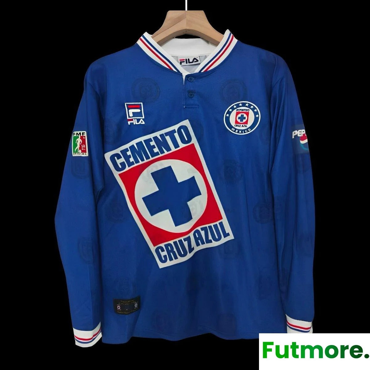 99/00 CRUZ AZUL HOME RETRO LONG SLEEVE JERSEY