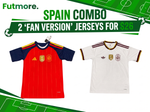 2026 Mens Spain 2 Stars World Cup COMBO Jersey CHAMPIONS