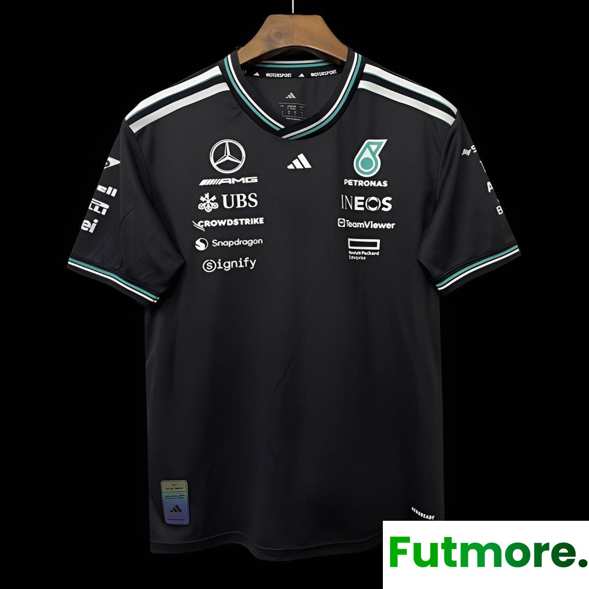 2026 F1 Mercedes-AMG Petronas F1 Team Black with Teal Trim Jersey